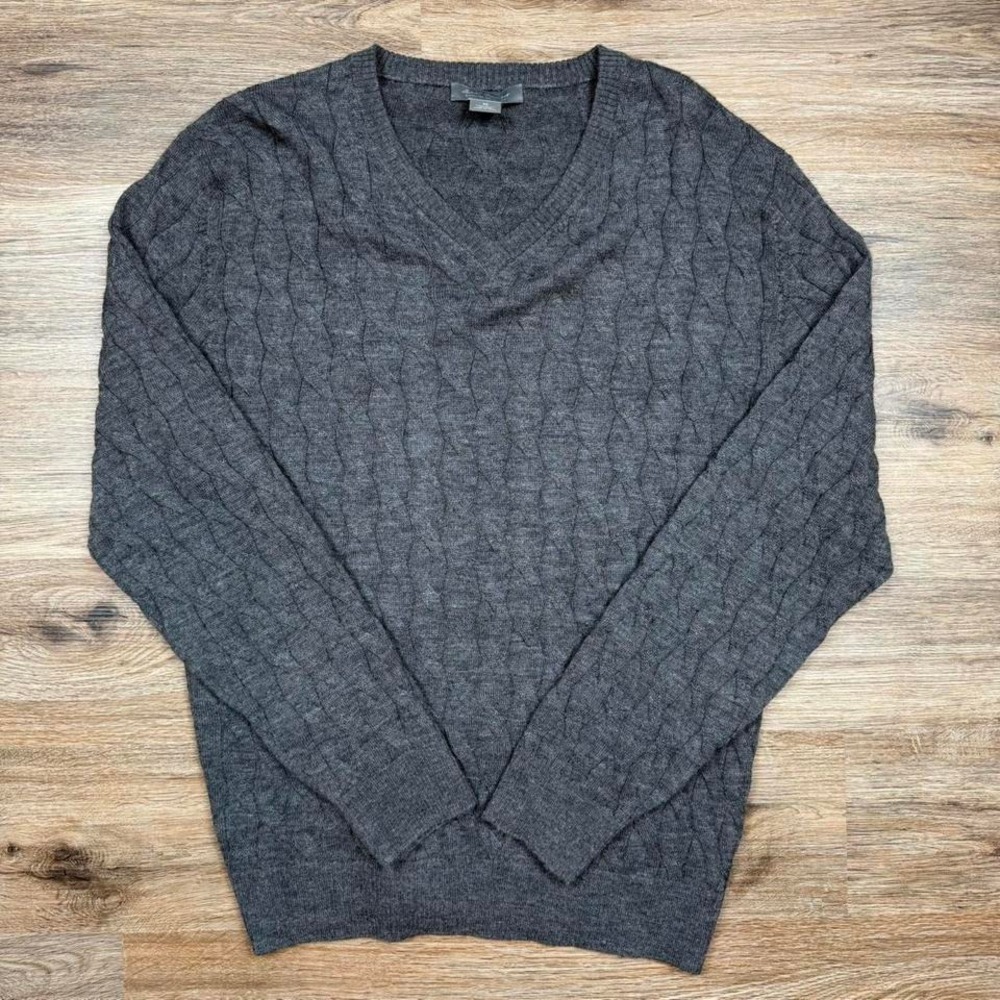 Vintage 100%‎ royal alpaca Daniel Cremieux cable knit sweater